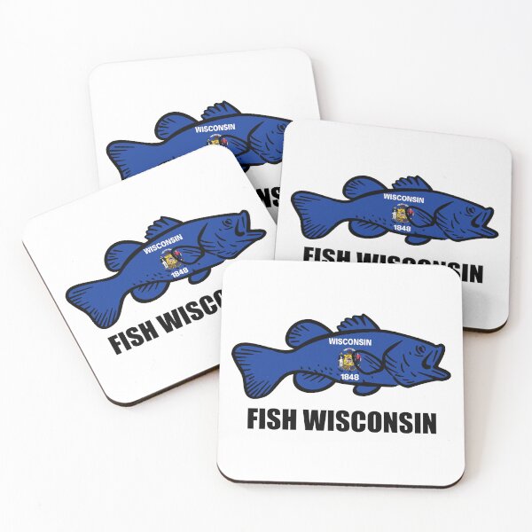 Item preview, Fish Wisconsin Flag designed and sold by Esskay Designs.