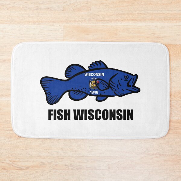 Item preview, Fish Wisconsin Flag designed and sold by Esskay Designs.