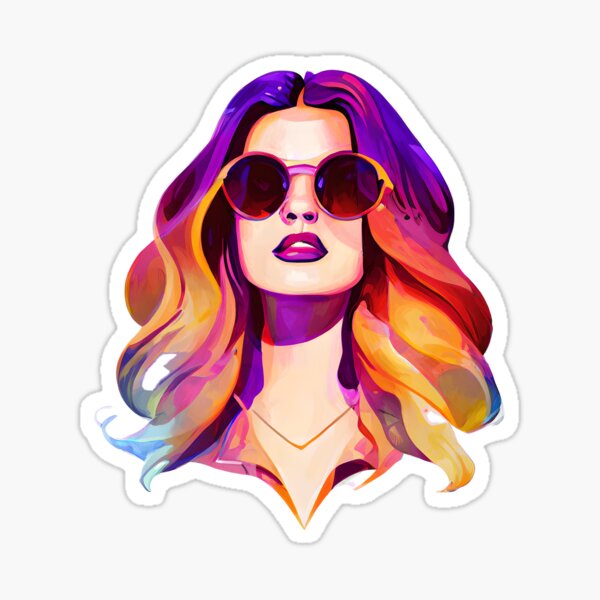 Powerful Cool Woman Sticker