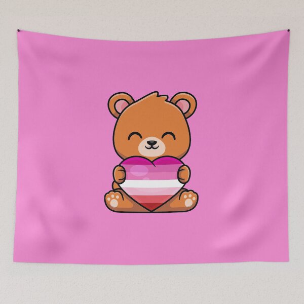Item preview, Lipstick Lesbian Pride Teddy Bear designed and sold by everything4eva.