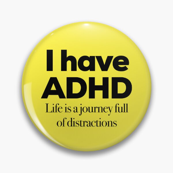 Item preview, Funny ADHD QUOTE - I have ADHD Life’s A Journey Full of Distractions - Attention Deficit HyperActive Disorder | Neurodiversity | Neurodivergent | Neurodiverse designed and sold by MJDezigns.