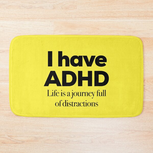Item preview, Funny ADHD QUOTE - I have ADHD Life’s A Journey Full of Distractions - Attention Deficit HyperActive Disorder | Neurodiversity | Neurodivergent | Neurodiverse designed and sold by MJDezigns.