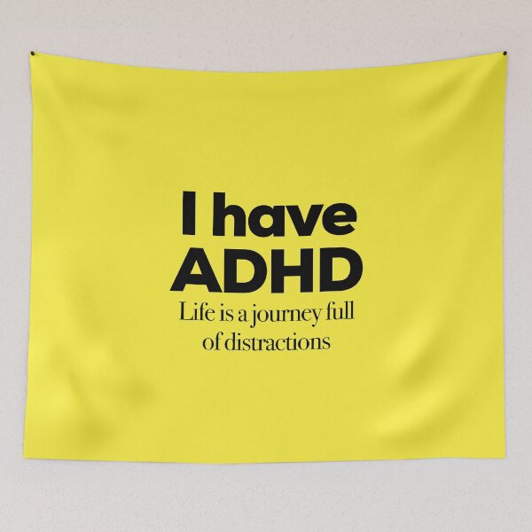 Item preview, Funny ADHD QUOTE - I have ADHD Life’s A Journey Full of Distractions - Attention Deficit HyperActive Disorder | Neurodiversity | Neurodivergent | Neurodiverse designed and sold by MJDezigns.