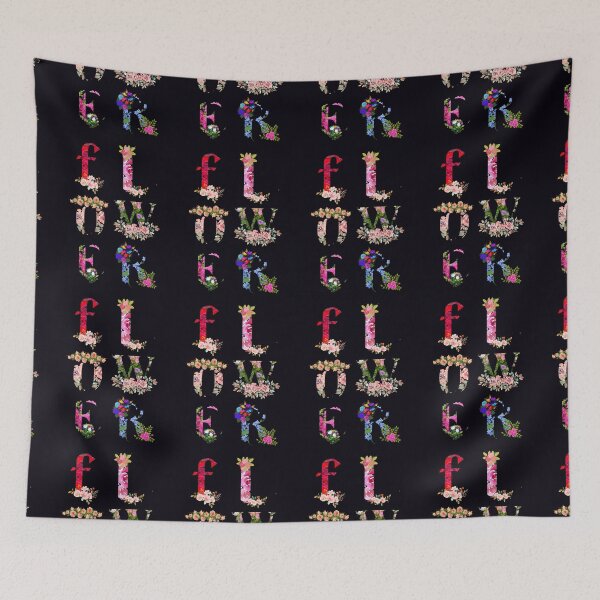 Item preview, flower font designed and sold by KomalArteShop.