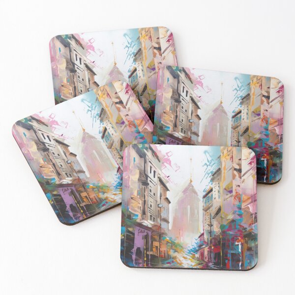 Artikelvorschau, Abstract Cityscape Full Painting entworfen und verkauft von SoloSeal.
