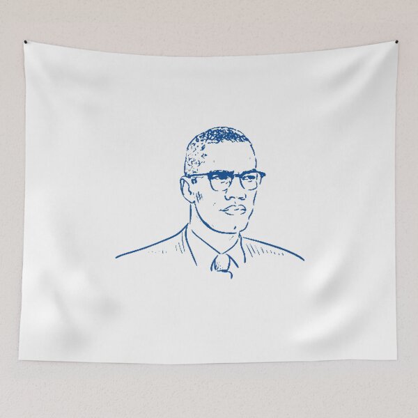 Item preview, Malcolm X designed and sold by Gentle40Winks.