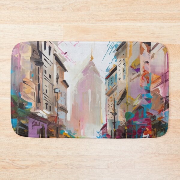 Artikelvorschau, Abstract Cityscape Full Painting entworfen und verkauft von SoloSeal.