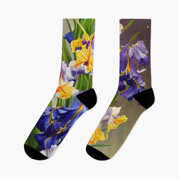 Item preview,  Irises Painting - Visual Art Form  designed and sold by HOMEDESIGNPRINT.