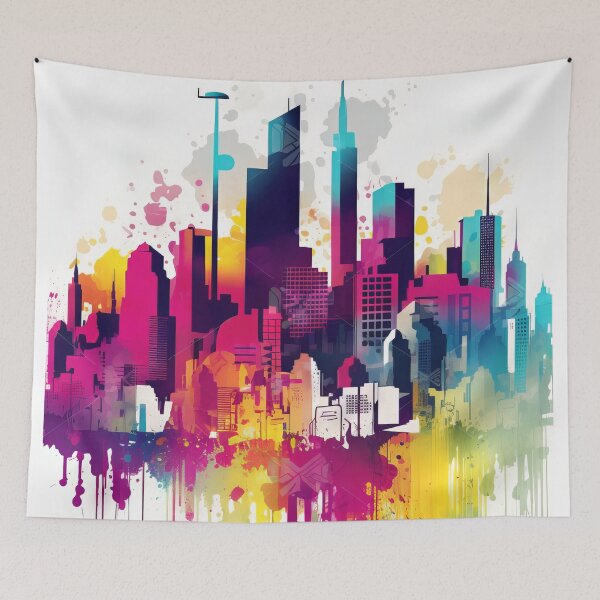 Item preview, Abstract Cityscape designed and sold by SoloSeal.