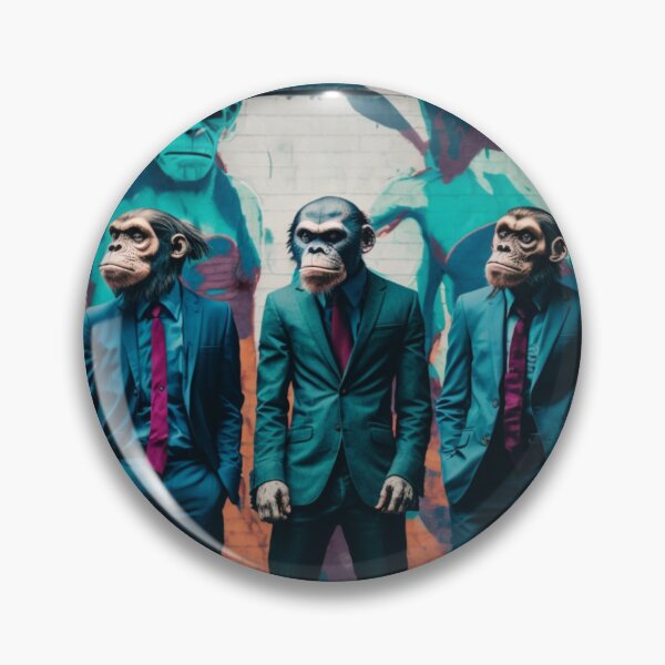 Item preview, Sensation Street Art G-M Designs three human monkeys in a suit designed and sold by G-M-Designs.
