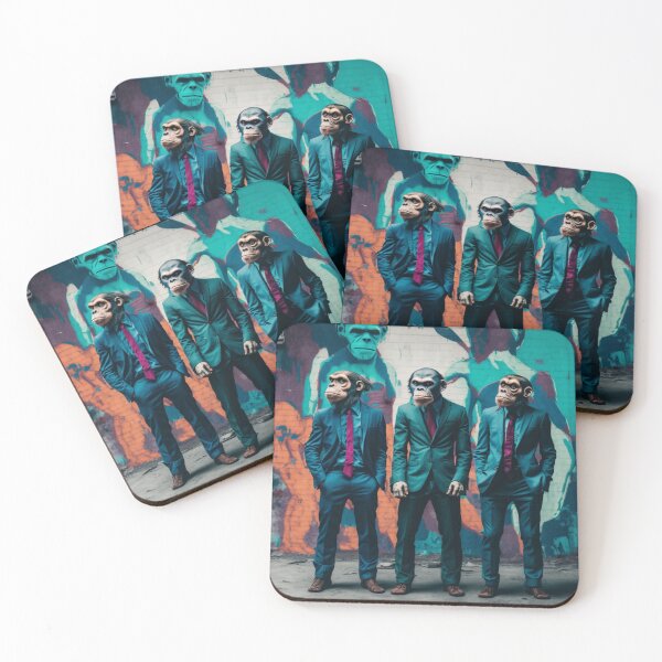 Item preview, Sensation Street Art G-M Designs three human monkeys in a suit designed and sold by G-M-Designs.