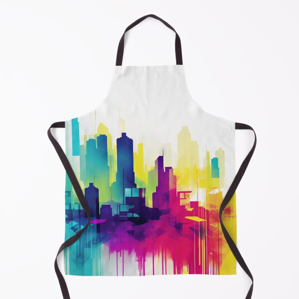 Artikelvorschau, Immersive Abstract Cityscape Painting entworfen und verkauft von SoloSeal.