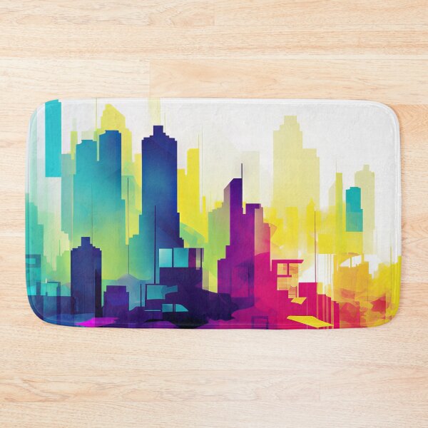Artikelvorschau, Immersive Abstract Cityscape Painting entworfen und verkauft von SoloSeal.