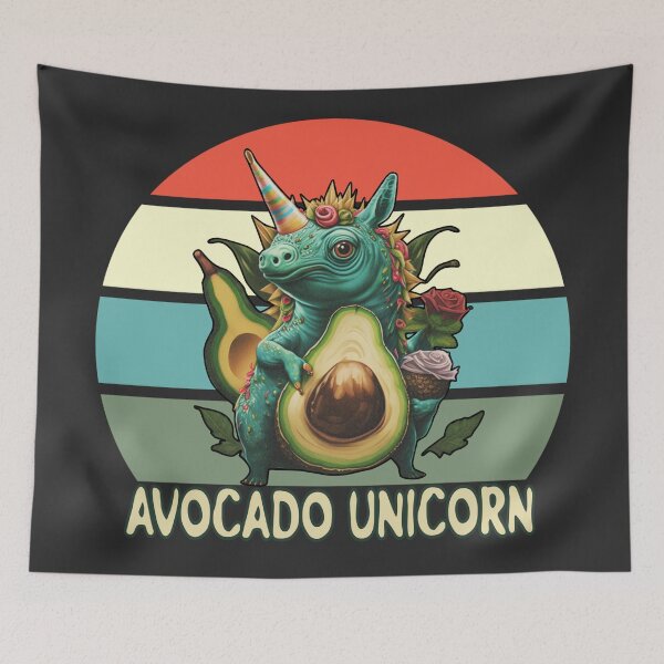 Item preview, Vintage Avocado unicorn  designed and sold by SidTastic .