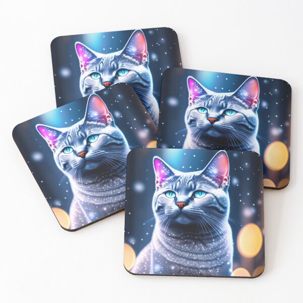 Artikelvorschau, British Shorthair Glows In The Snow entworfen und verkauft von Nocturne  Paws.