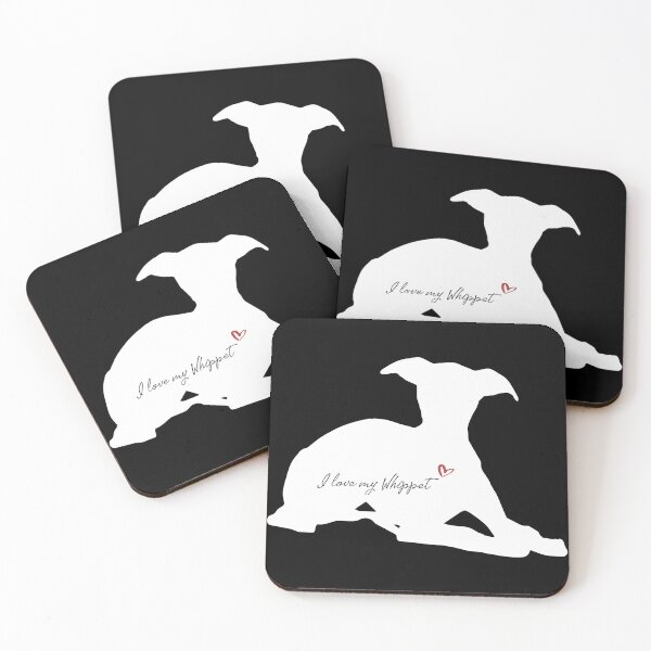 Item preview, I love my Whippet - Dog Silhouette Art designed and sold by EverYouNique.