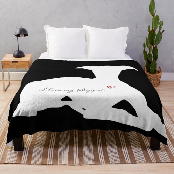 Item preview, I love my Whippet - Dog Silhouette Art designed and sold by EverYouNique.