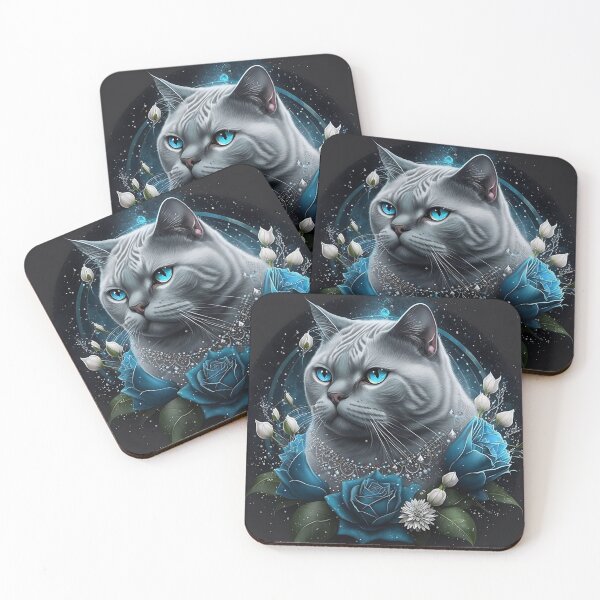 Artikelvorschau, British Shorthair With Flowers entworfen und verkauft von Nocturne  Paws.