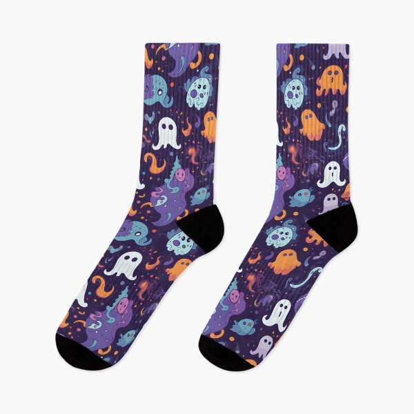 Item preview, Psychedelic Cute Ghosts double layered fan Pattern designed and sold by AI Creations ⭐⭐⭐⭐⭐.