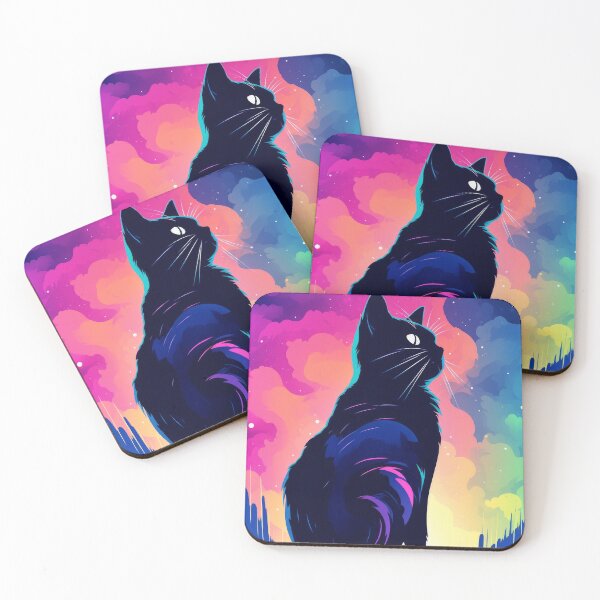 Item preview, Mystery Cat Under Starry Night designed and sold by SoloSeal.