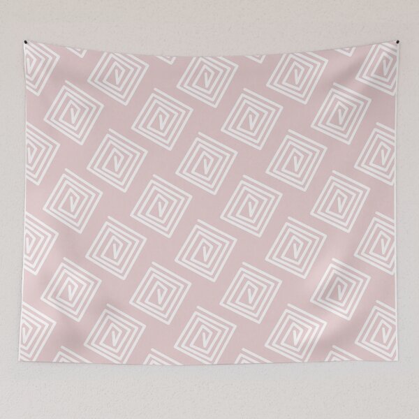Item preview, Simple white pattern on a gray-pink light background. designed and sold by marinaklykva.