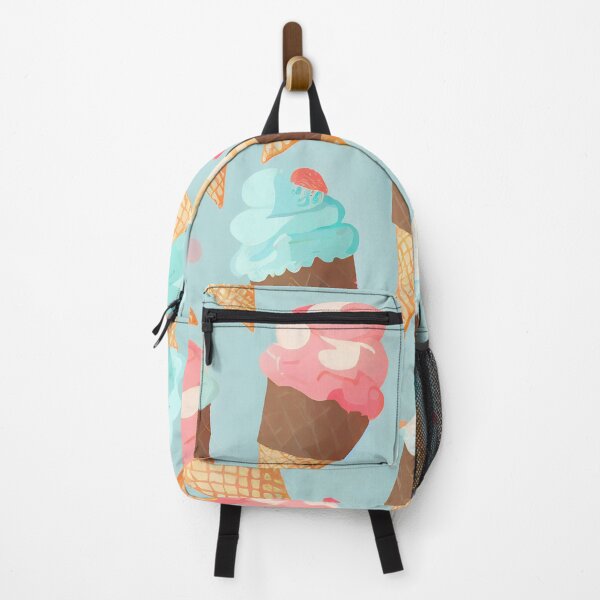 Item preview, Twisted ice cream cone. Stylized retro pattern. Sweet dessert background with drops designed and sold by anytka.