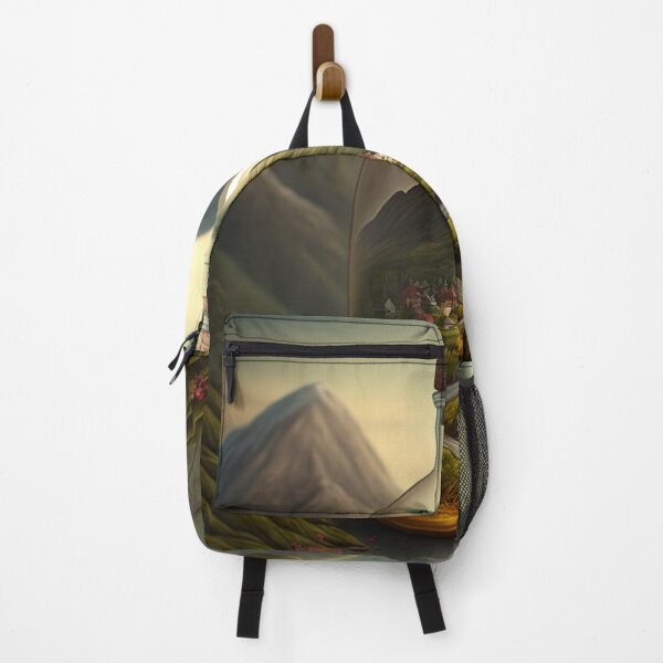 Item preview, Country landscape, mountains, roads, artwork in a glass bottle 5 designed and sold by jetaiart.