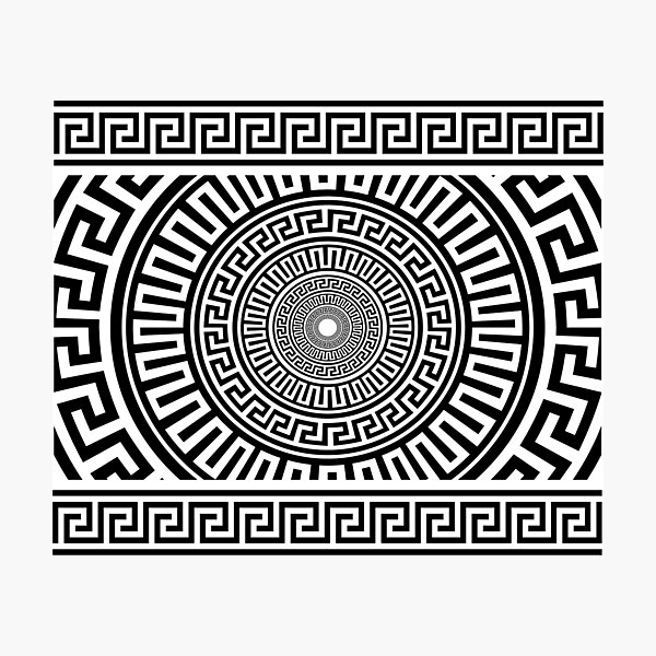 Greek pattern Photographic Print