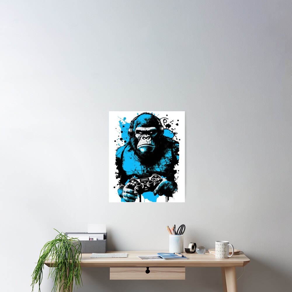 Let's Go, Gorilla Tag Blue Monke VR Gamer Shirt for Kids, Teen Cool, Easter  Png, Happy Easter PNG, Easter Day Png