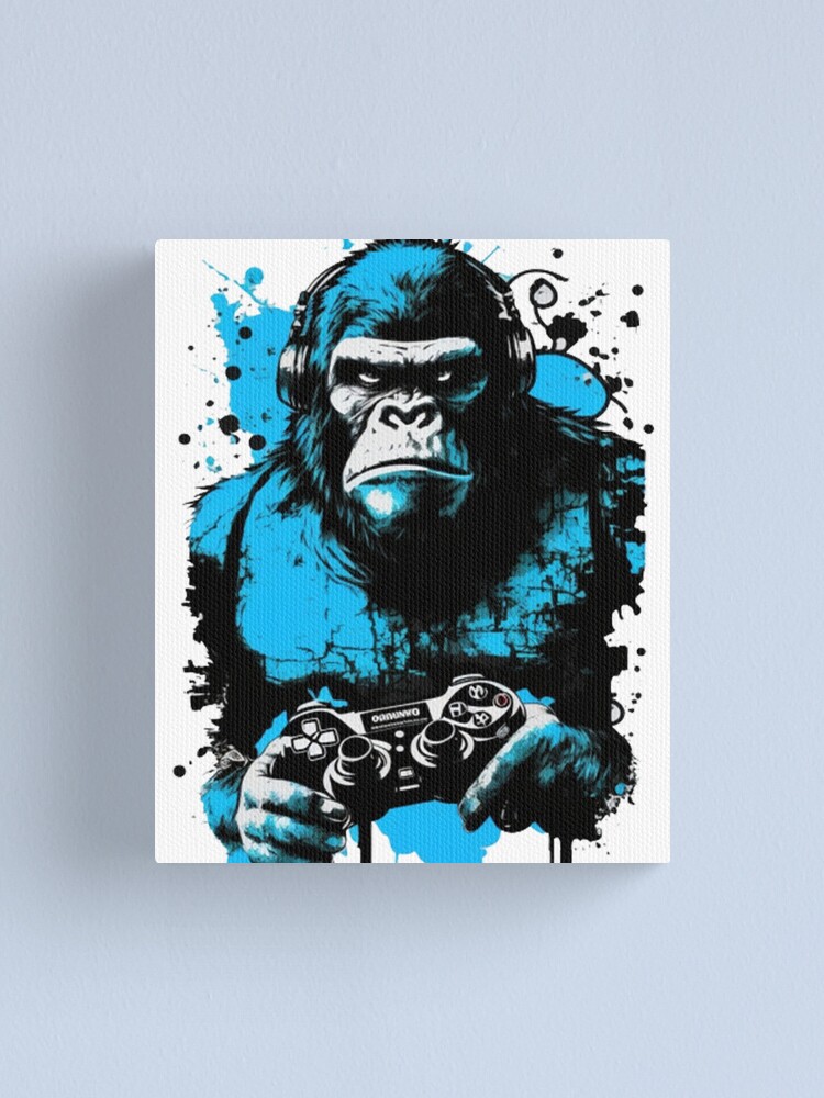 Let's Go, Gorilla Tag Blue Monke VR Gamer Shirt for Kids, Te - Inspire  Uplift