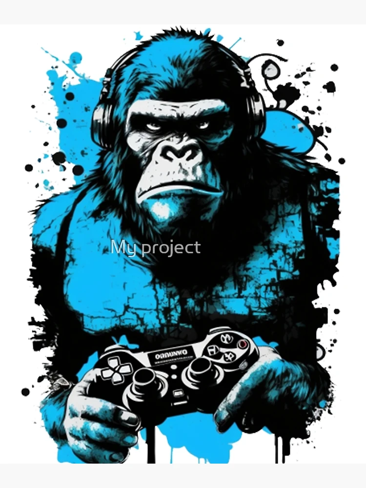 Let's Go, Gorilla Tag Blue Monke VR Gamer Shirt for Kids, Te - Inspire  Uplift