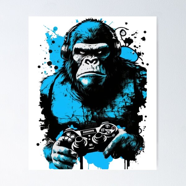 Let's Go, Gorilla Tag Blue Monke VR Gamer Shirt for Kids, Teen Cool, Easter  Png, Happy Easter PNG, Easter Day Png