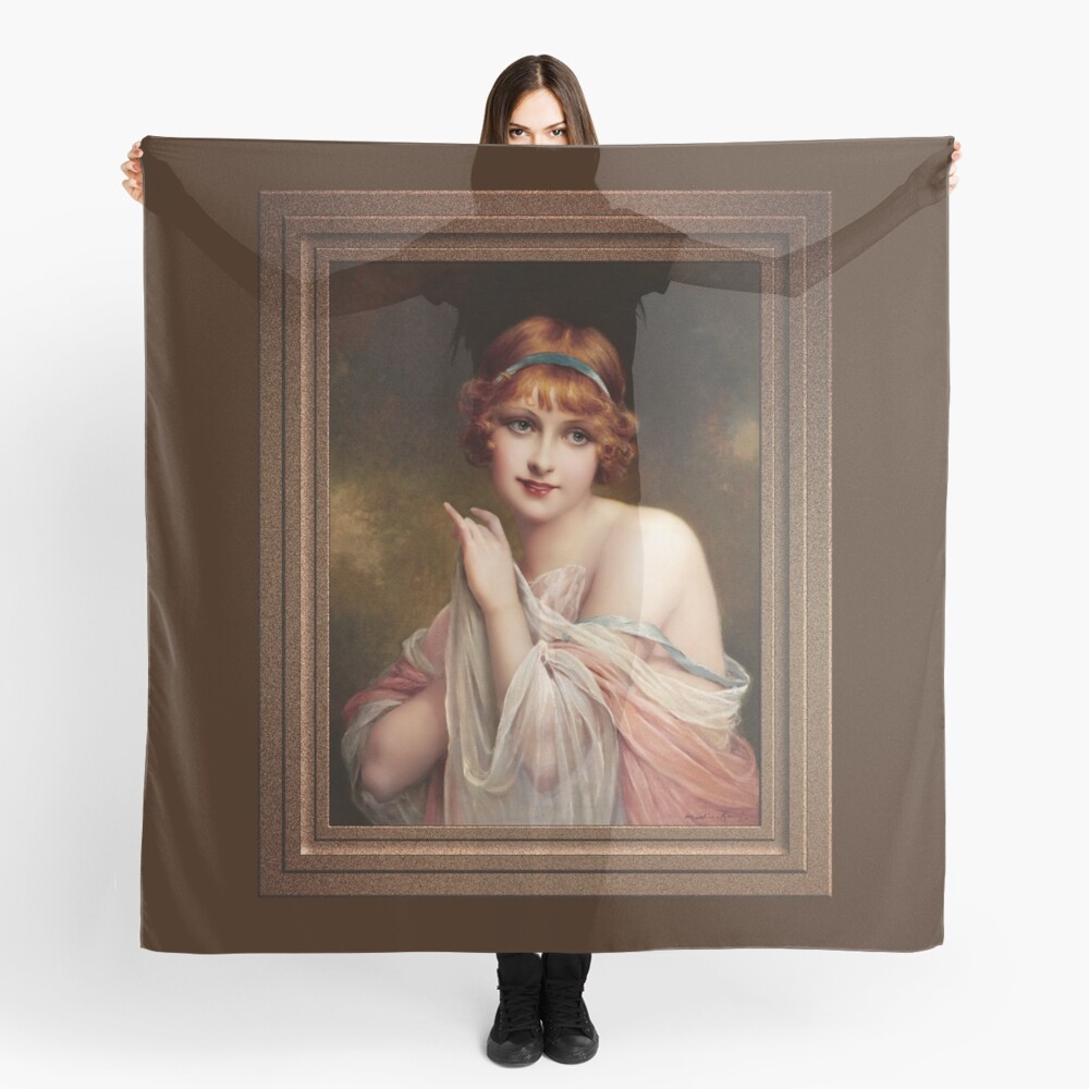 Remastering Of A Springtime Beauty by Francois Martin-Kavel Ladies Scarf