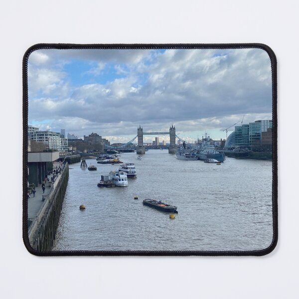 Item preview, London bridge, architectural bridge, old bridge, London city, ships, sky,  designed and sold by Yusein  Ismail.