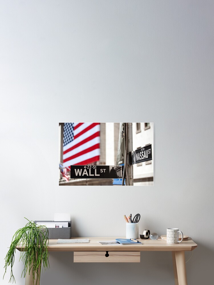 Thumbnail 2 von 3, Poster, New York Wall Street designt und verkauft von Portalius.