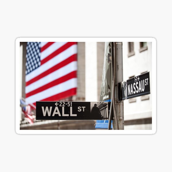 New York Wall Street Sticker