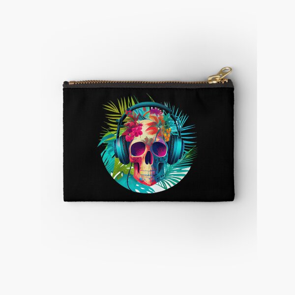 Item preview, Tropical Skull with Headphones designed and sold by FiveIntentions.