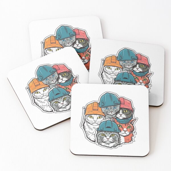 Item preview, Catswithhardhats Sticker designed and sold by asurathunder.