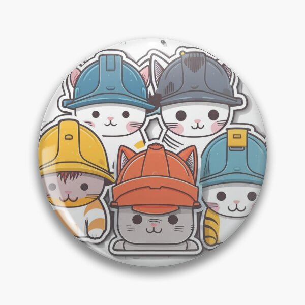 Item preview, Catswithhardhats Sticker designed and sold by asurathunder.