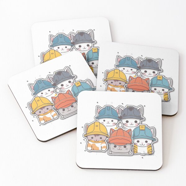 Item preview, Catswithhardhats Sticker designed and sold by asurathunder.