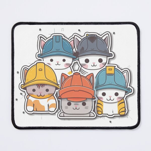 Item preview, Catswithhardhats Sticker designed and sold by asurathunder.