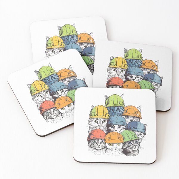 Item preview, Catswithhardhats Sticker designed and sold by asurathunder.