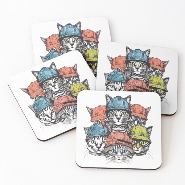 Item preview, Catswithhardhats Sticker designed and sold by asurathunder.