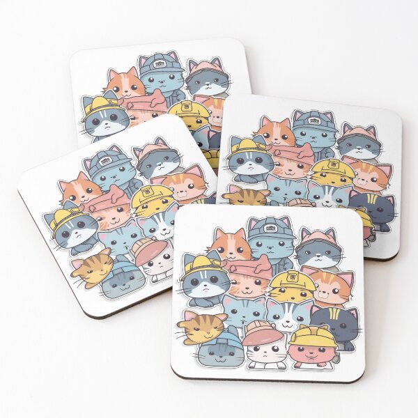 Item preview, Catswithhardhats Sticker designed and sold by asurathunder.