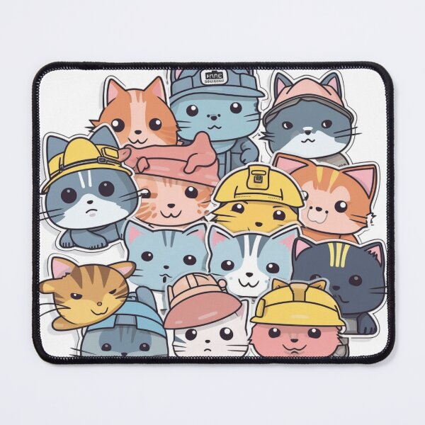 Item preview, Catswithhardhats Sticker designed and sold by asurathunder.
