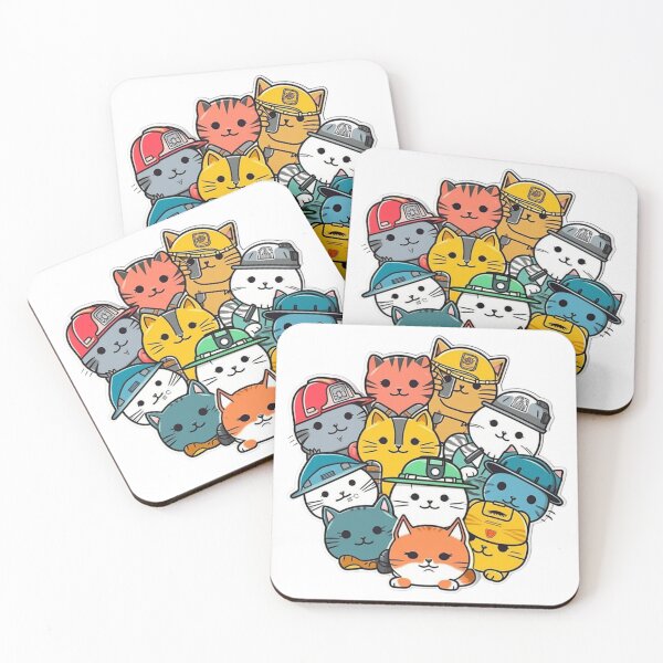 Item preview, Catswithhardhats Sticker designed and sold by asurathunder.