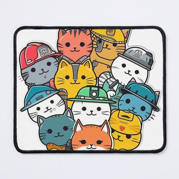 Item preview, Catswithhardhats Sticker designed and sold by asurathunder.