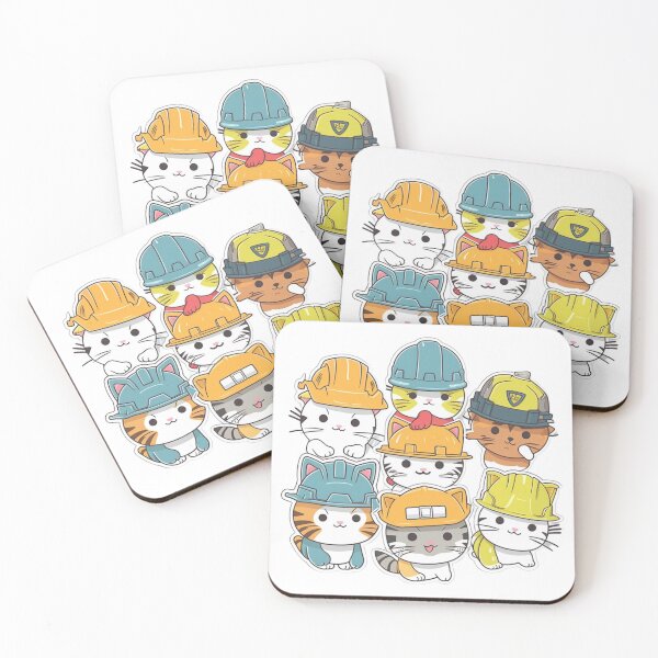 Item preview, Catswithhardhats Sticker designed and sold by asurathunder.