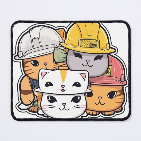 Item preview, Catswithhardhats Sticker designed and sold by asurathunder.