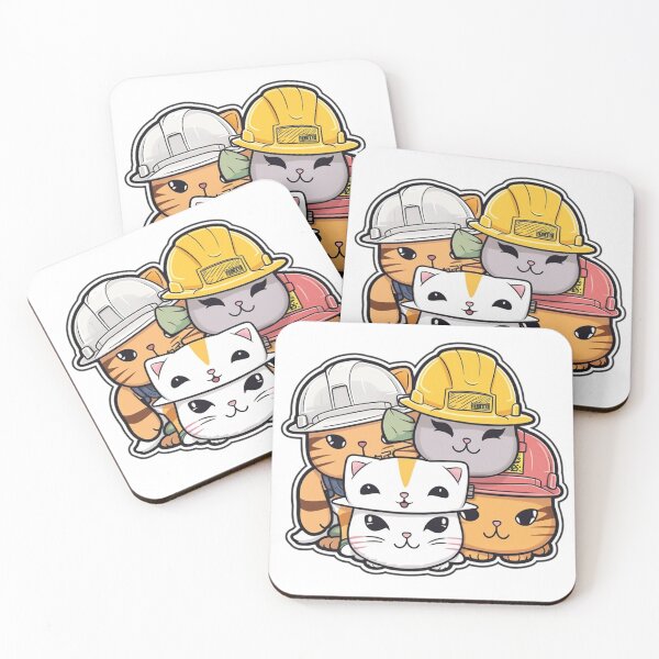 Item preview, Catswithhardhats Sticker designed and sold by asurathunder.